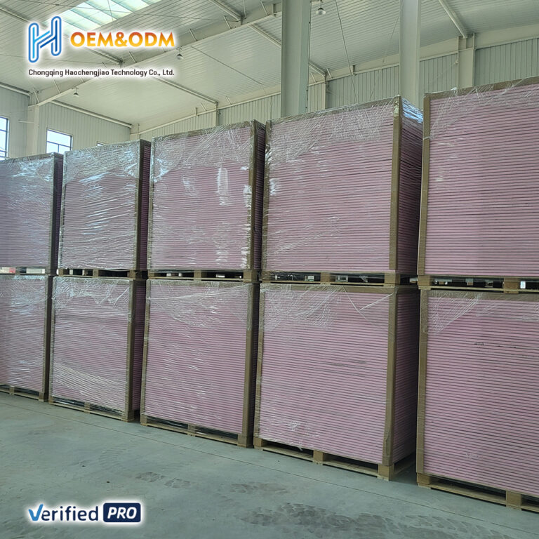 40ft container loading XPS backer boards for export shipping